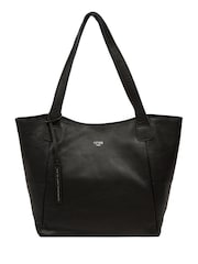 Cultured London 'Cami' Leather Black Tote Bag - Image 1 of 6