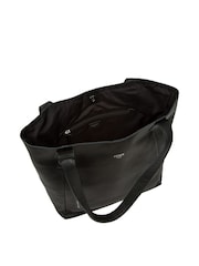 Cultured London 'Cami' Leather Black Tote Bag - Image 3 of 6