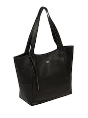 Cultured London 'Cami' Leather Black Tote Bag - Image 4 of 6