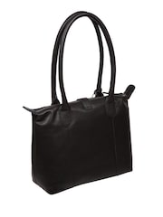 Cultured London 'Uma' Leather Black Tote Bag - Image 2 of 7