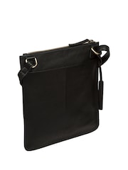 Pure Luxuries London 'Folkestone' Leather Cross-Body Black Bag - Image 2 of 6