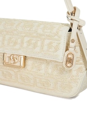 Dune London Cream Highgate Baguette Shoulder Bag - Image 3 of 5