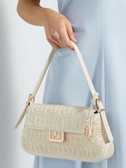 Dune London Cream Highgate Baguette Shoulder Bag - Image 5 of 5