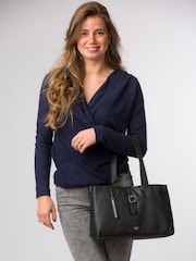 Cultured London 'Noelle' Leather Black Handbag - Image 7 of 7
