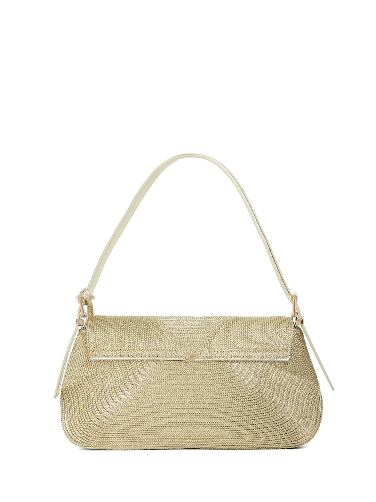 Dune London HIGHGATE GOLD Highgate Baguette Shoulder Bag - Image 2 of 6