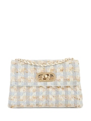 Dune London Blue Regent Small Quilted Shoulder Bag - Image 2 of 6