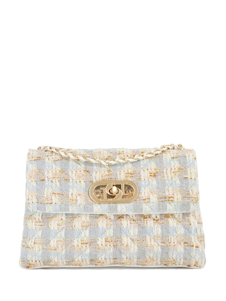 Dune London Blue Regent Small Quilted Shoulder Bag - Image 2 of 6