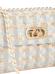 Dune London Blue Regent Small Quilted Shoulder Bag - Image 6 of 6