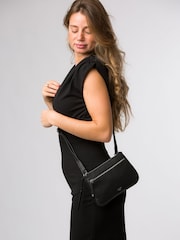 Cultured London Laurel Leather Cross-Body Black Phone Bag - Image 5 of 6