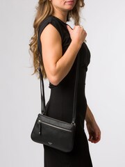 Cultured London Laurel Leather Cross-Body Black Phone Bag - Image 6 of 6