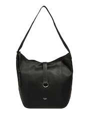 Cultured London 'Leilani' Leather Black Shoulder Bag - Image 1 of 7