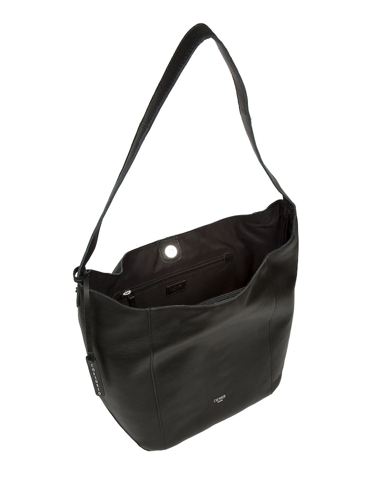 Cultured London 'Leilani' Leather Black Shoulder Bag - Image 3 of 7