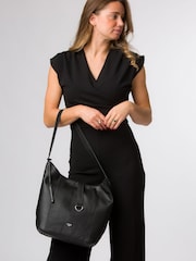 Cultured London 'Leilani' Leather Black Shoulder Bag - Image 7 of 7