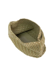 Dune London Green Deliberate Large Woven Slouch Bag - Image 3 of 5