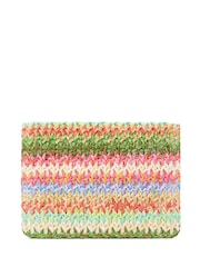 Dune London Natural Kissed Raffia Coin Purse Bag - Image 3 of 5