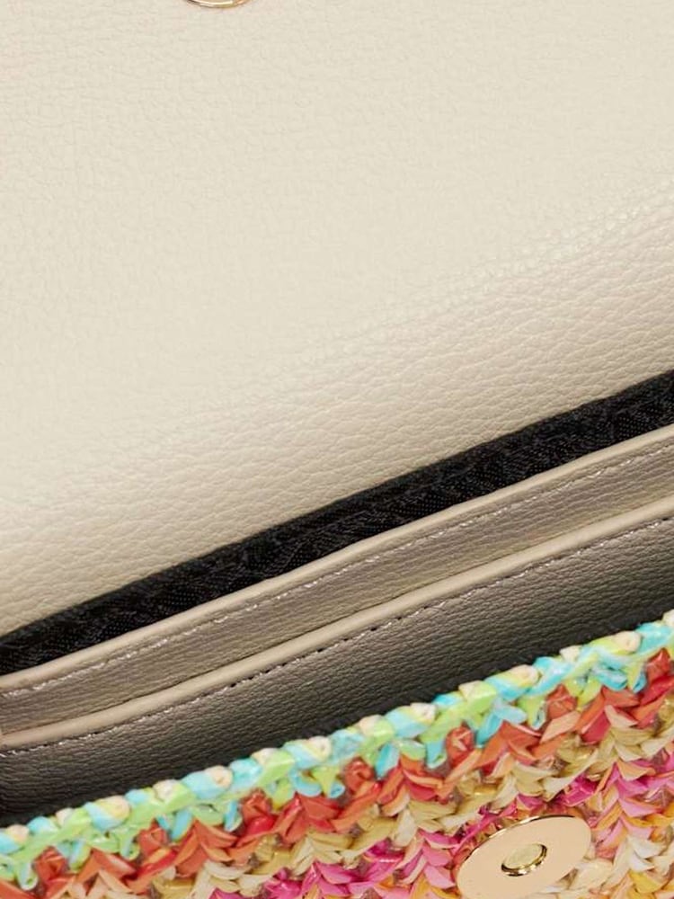 Dune London Natural Kissed Raffia Coin Purse Bag - Image 5 of 5