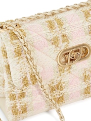 Dune London Pink Regent Small Quilted Shoulder Bag - Image 4 of 6