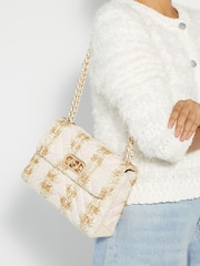 Dune London Pink Regent Small Quilted Shoulder Bag - Image 6 of 6