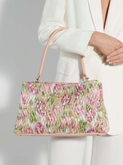 Dune London Pink Large Darla Wave Quilt Bag - Image 5 of 5