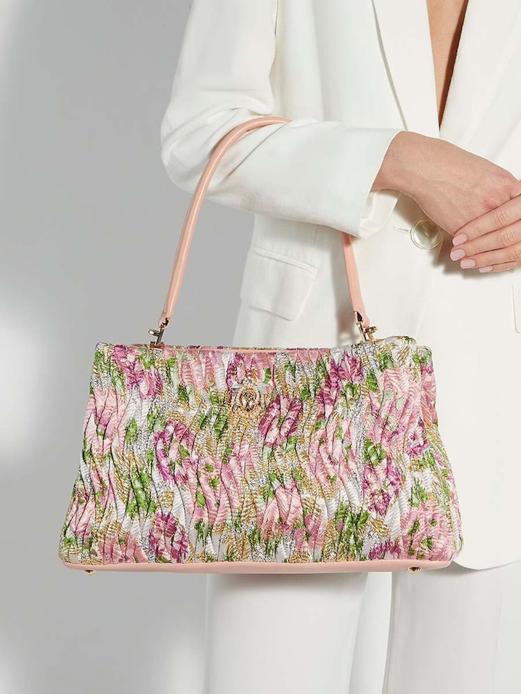 Dune London Pink Large Darla Wave Quilt Bag - Image 5 of 5