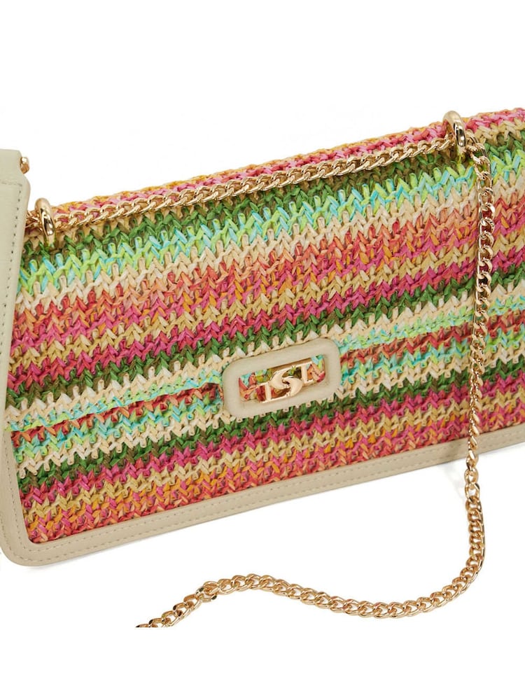 Dune London Natural Dellsia Detail Chain Cross-Body Bag - Image 3 of 4
