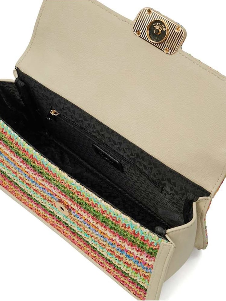 Dune London Natural Dellsia Detail Chain Cross-Body Bag - Image 4 of 4