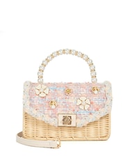 Luz rosa - Bolsa com alça superior Dune London Blooms Flower Bead - Imagem 1 de 5