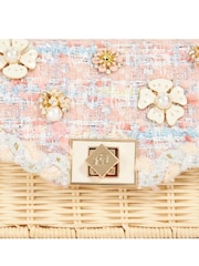 Luz rosa - Bolsa com alça superior Dune London Blooms Flower Bead - Imagem 3 de 5