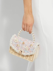 Luz rosa - Bolsa com alça superior Dune London Blooms Flower Bead - Imagem 5 de 5