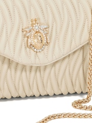 Dune London Cream Darling Bug Quilt Shoulder Bag - Image 4 of 6
