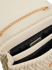 Dune London Cream Darling Bug Quilt Shoulder Bag - Image 5 of 6