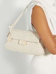 Dune London Cream White Highgate Baguette Shoulder Bag - Image 6 of 6