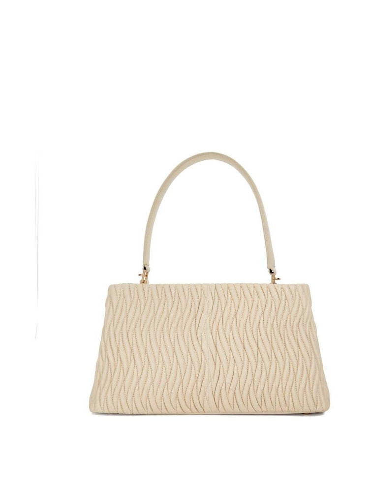 Crème - Dune London Large Darla Wave Quilt Bag - Image 3 of 5