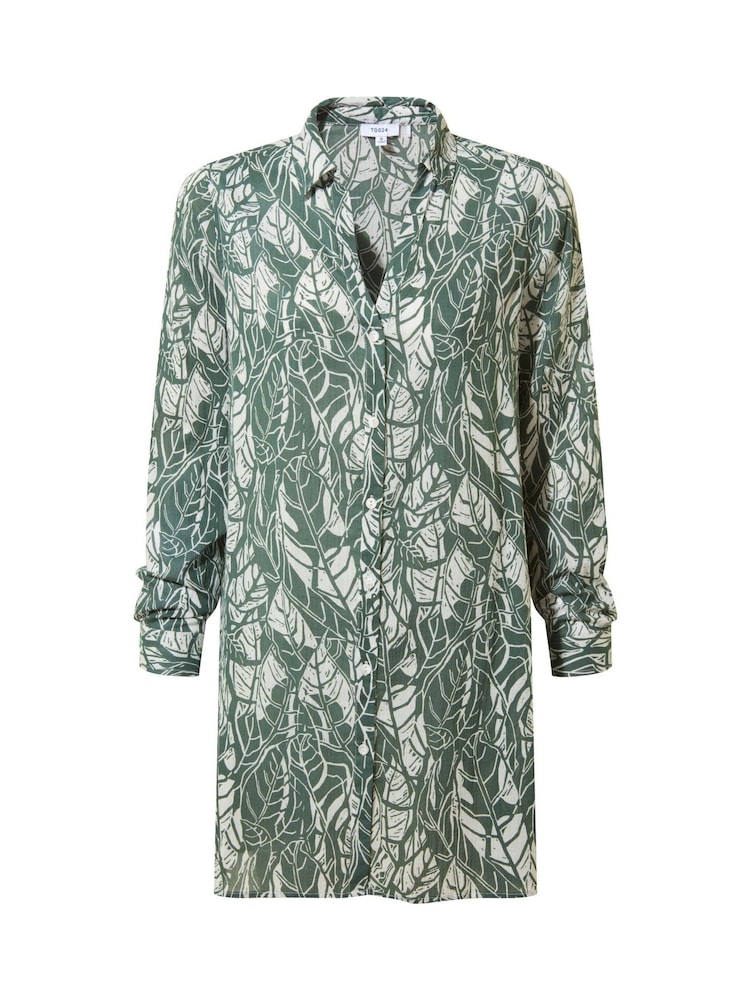 Tog 24 Green Womens Ronda Long Sleeve 100% Cotton Shirt - Image 7 of 7