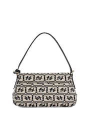 Dune London Black chrome Highgate Baguette Shoulder Bag - Image 2 of 5