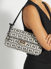 Dune London Black chrome Highgate Baguette Shoulder Bag - Image 5 of 5