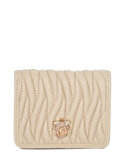 Dune London Cream Kaci Bug Quilt Cardholder Purse - Image 1 of 3
