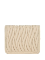 Dune London Cream Kaci Bug Quilt Cardholder Purse - Image 2 of 3