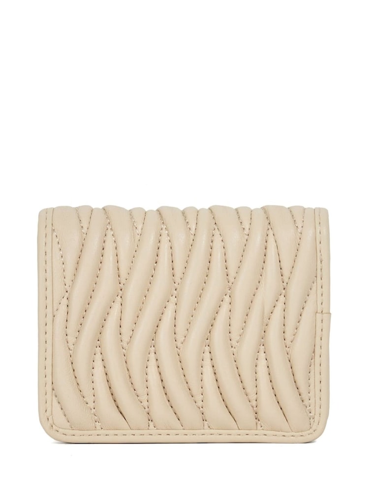 Dune London Cream Kaci Bug Quilt Cardholder Purse - Image 2 of 3