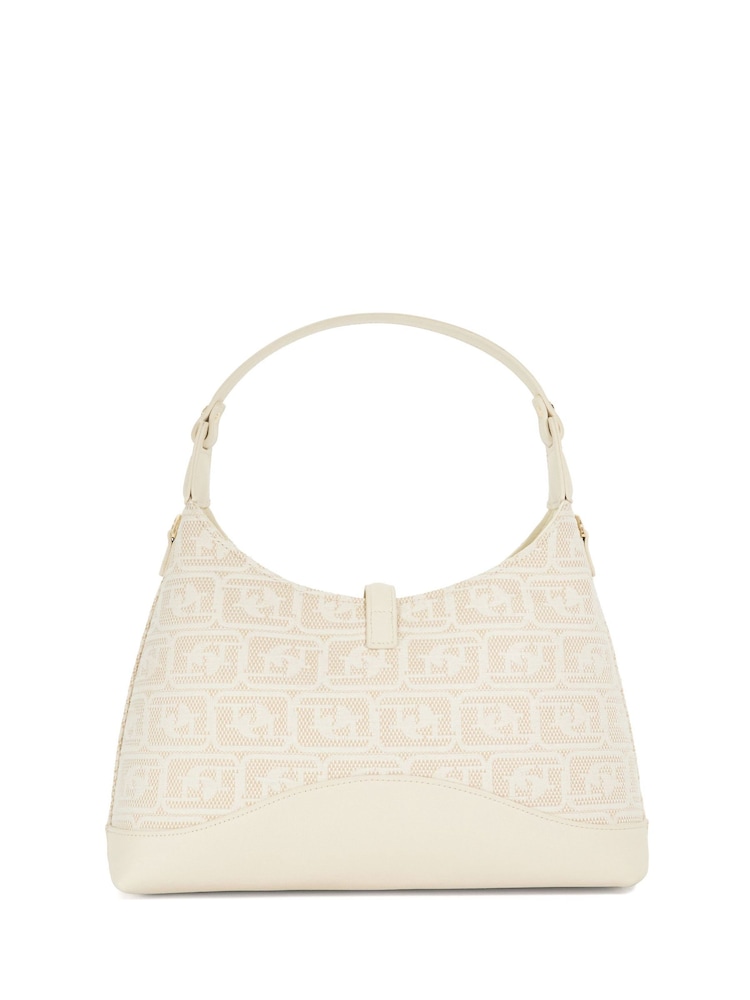 Dune London Cream Dorset Medium Turnlock Shoulder Bag - Image 2 of 6