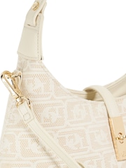 Dune London Cream Dorset Medium Turnlock Shoulder Bag - Image 4 of 6