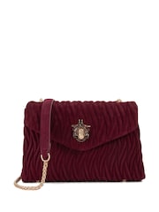 Dune London Red Darling Bug Quilt Shoulder Bag - Image 1 of 6