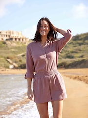 Tog 24 Purple Womens Samie 100% Cotton Shorts - Image 1 of 6