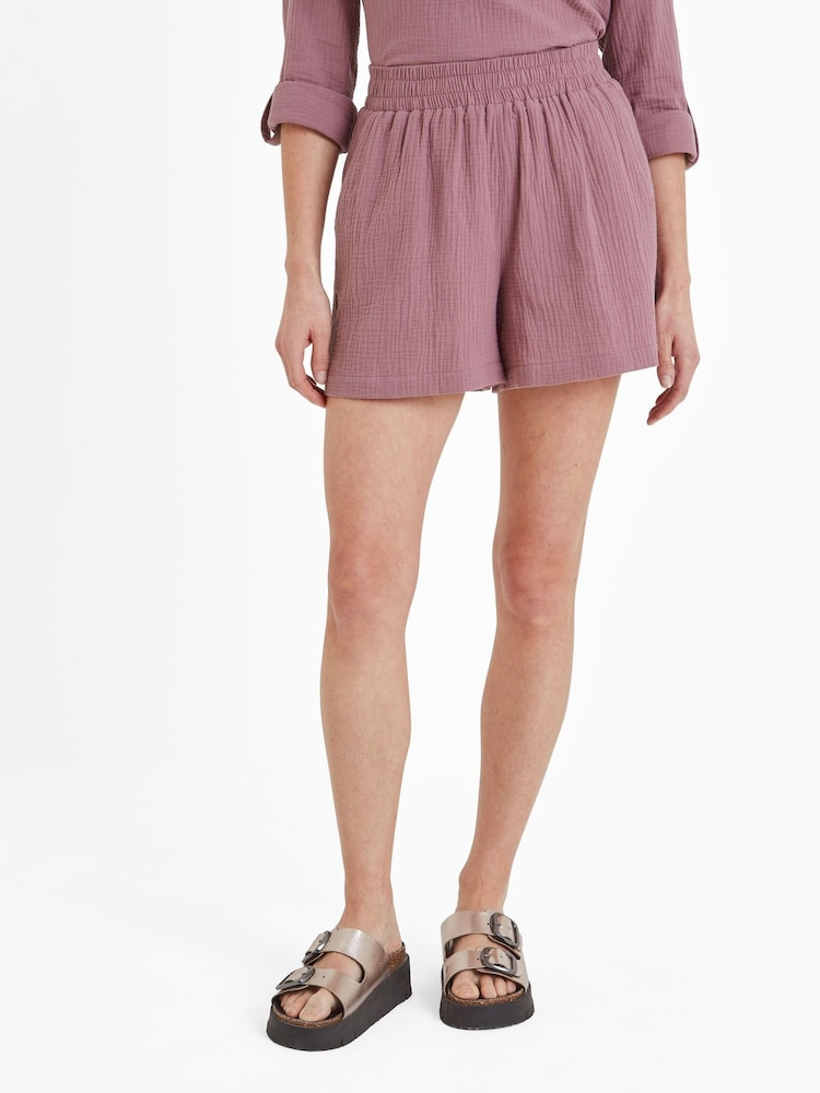 Tog 24 Purple Womens Samie 100% Cotton Shorts - Image 2 of 6