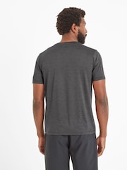Schwarz - Tog 24 Mens Boyton Tech Short Sleeve 100% Cotton Top - Bild 3 von 6