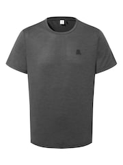 Schwarz - Tog 24 Mens Boyton Tech Short Sleeve 100% Cotton Top - Bild 6 von 6
