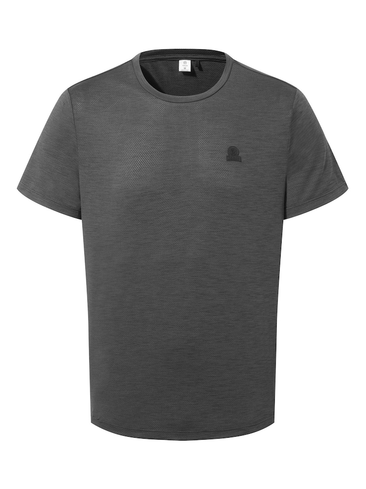 Schwarz - Tog 24 Mens Boyton Tech Short Sleeve 100% Cotton Top - Bild 6 von 6