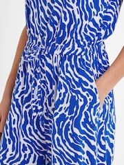 Tog 24 Blue Womens Emmie Wavy Print Jumpsuit - Image 5 of 6