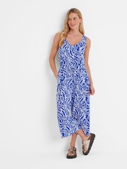 Tog 24 Blue Womens Emmie Wavy Print Jumpsuit - Image 6 of 6