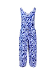 Tog 24 Blue Womens Emmie Wavy Print Jumpsuit - Image 7 of 7